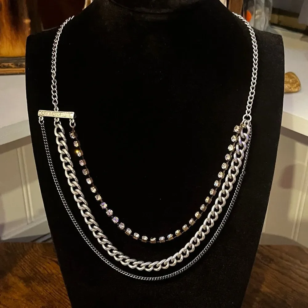 aéropostale Rhinestone Silver-tone Necklace